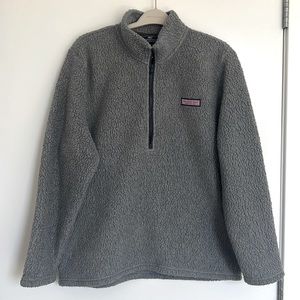 Vineyard Vines Gray Half-Zip Pullover Sweatshirt